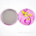 promotional gifts round pocket mirror with flower design